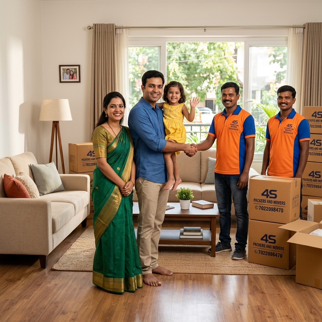 Happy customer after successful move by 4S Packers Mysuru